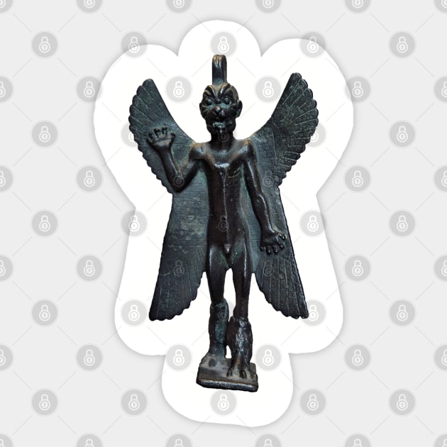 Pazuzu Statuette Sticker by Truth Or Lore